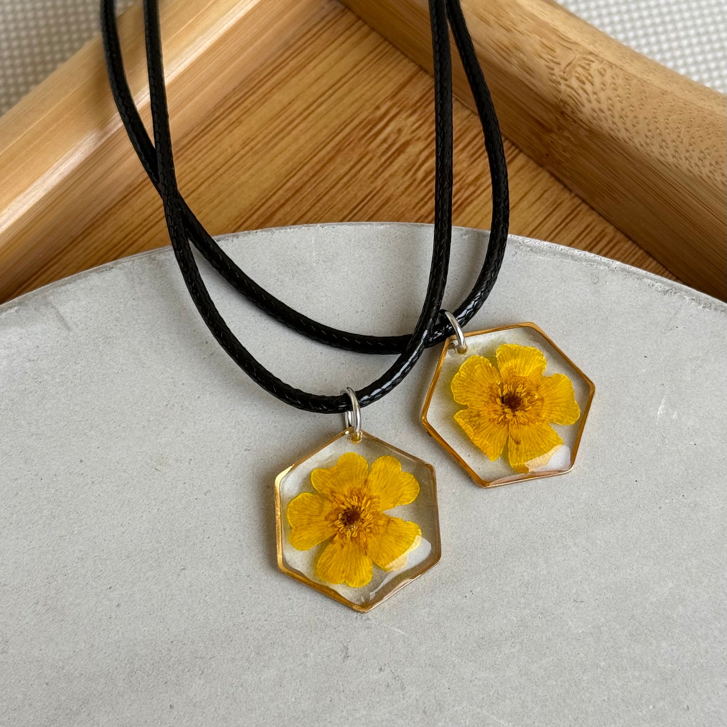 Marsh Marigold Flower Necklace